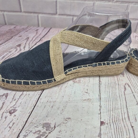 Toni Pons Flat Espadrilles Cotton Fabric Verdi V Size 39 - Picture 6 of 10